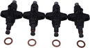 4X Fuel Injector 3040870R94 1081629R91 compatible with International Tractors B275 B414 276 354 364 384 424 434 444 2300A 2424 2444 TD5 500 3414 BD154