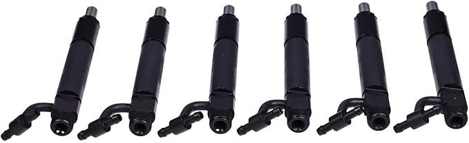 6PCS Fuel Injector 675960C91 compatible with Case D312 D360 D414 DT414 D-312 D-360 D-414 DT-414