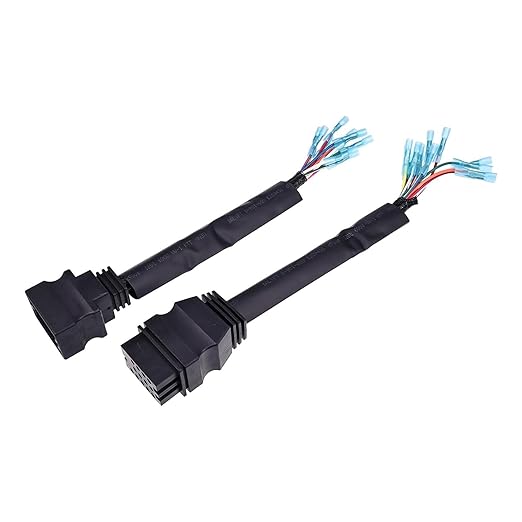 Snow Plow 13-Pin Harness Pigtail Connector Plow Side MSC04754 1304744 + Truck Side MSC04753 1304745 Compatible with Boss