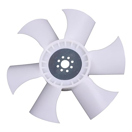 6 Blades 330mm Pusher Fan 1623974110 16239-74110 Compatible with Kubota Engine V1505 Tractors B2150D B2150E B2150HSD B2150HSE