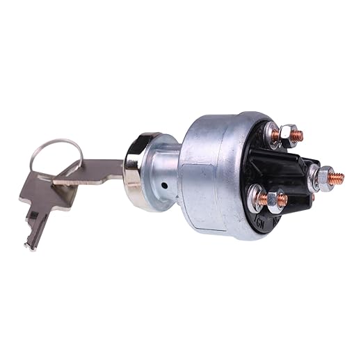 Ignition Switch w/2 Keys MG641833 641833 Compatible with John Deere 575 675 675B 3375 4475 5575 6675 7775 New.Holland L150 L160 L170 L180 L175 L785 L865 L783