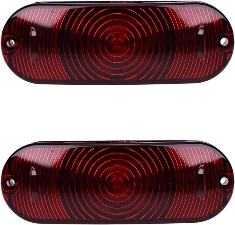 2PCS 12V 27W Red Light Assy 87627854 compatible with Case 420 5088 5130 5140 6088 6130 6140 620 7088 7120 7130 7140 7230 7240 8120 8230 8240 9120 9230 9240 New Holland C227 C232 C238 L213