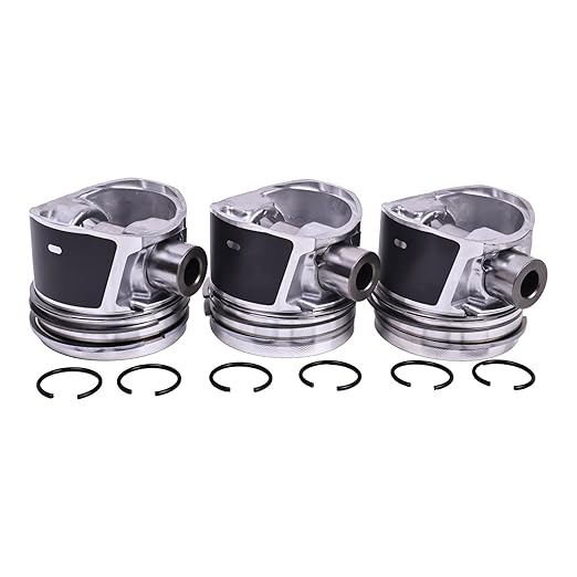 3X STD Piston Kit & Ring Set 04270701 04271567 04179234 04179921 Compatible with Deutz 1011 BF4M1011F BF3M1011F BF3L1011F Engine