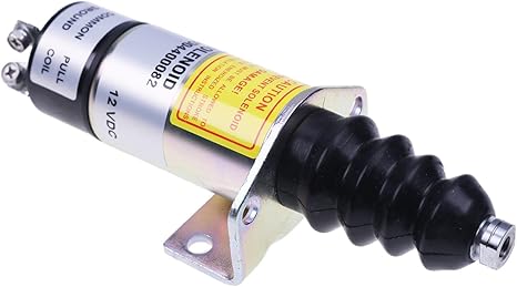 12V Shutoff Solenoid Valve 1502ES-12C6U1B2S1A compatible with Woodward Bobcat Engine 3 Terminals