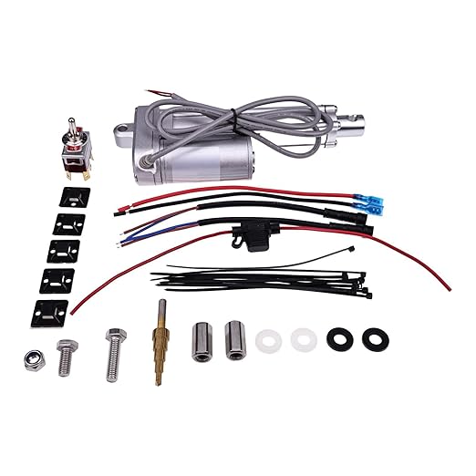 12V Actuator Electric Chute Control Kit Compatible with John Deere 47'' and 54" Snow Blowers