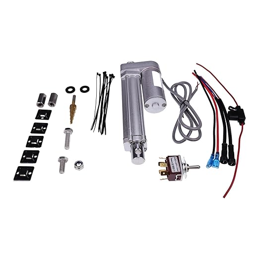 12V Actuator Electric Chute Control Kit Compatible with John Deere 47'' and 54" Snow Blowers