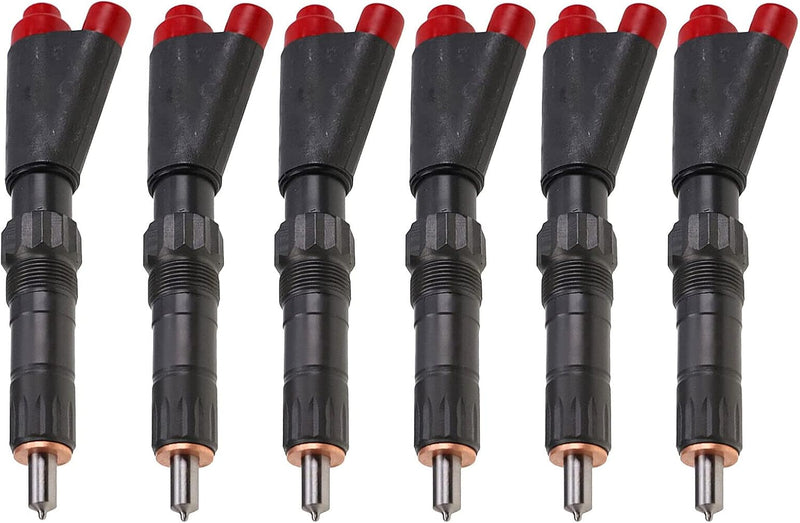 6X Fuel Injector AR53091 SE500098 compatible with John Deere 4320 4430 4520 4620 5400 5200 6602 690 690B 7020 7700 6404