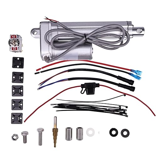 12V Actuator Electric Chute Control Kit Compatible with John Deere 47'' and 54" Snow Blowers