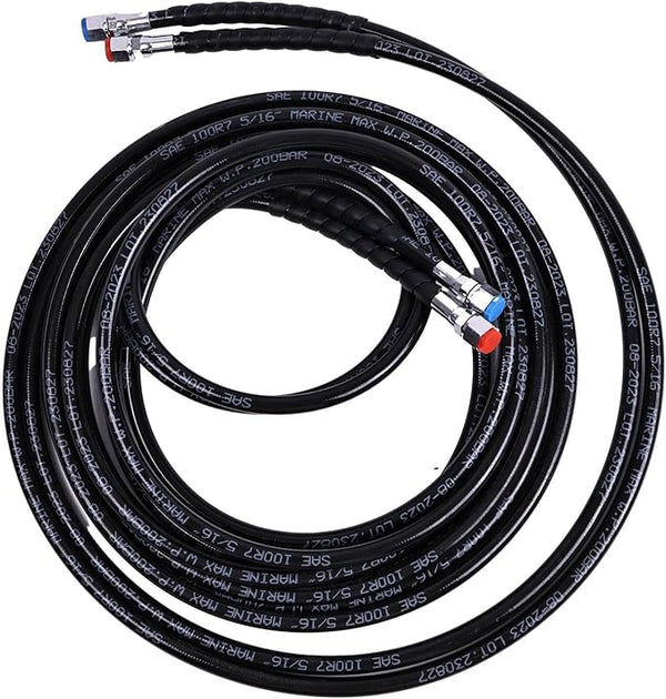 20FT Hydraulic Hose Kit HO5120 HO-5120 compatible with SeaStar Outboard Steering Boat Teleflex Marine