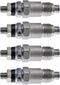 4X Fuel Injector Assy 23600-56020 093500-2480 compatible with Toyota Dyna 200 Engine 3B