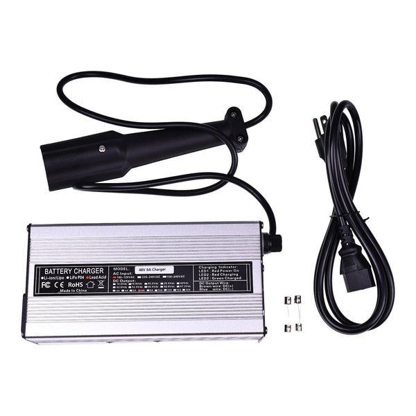 48V 6A Battery Charger Compatible with 2007-Up Yamaha Drive Dre G29 Golf Cart with 3 Pin Plug