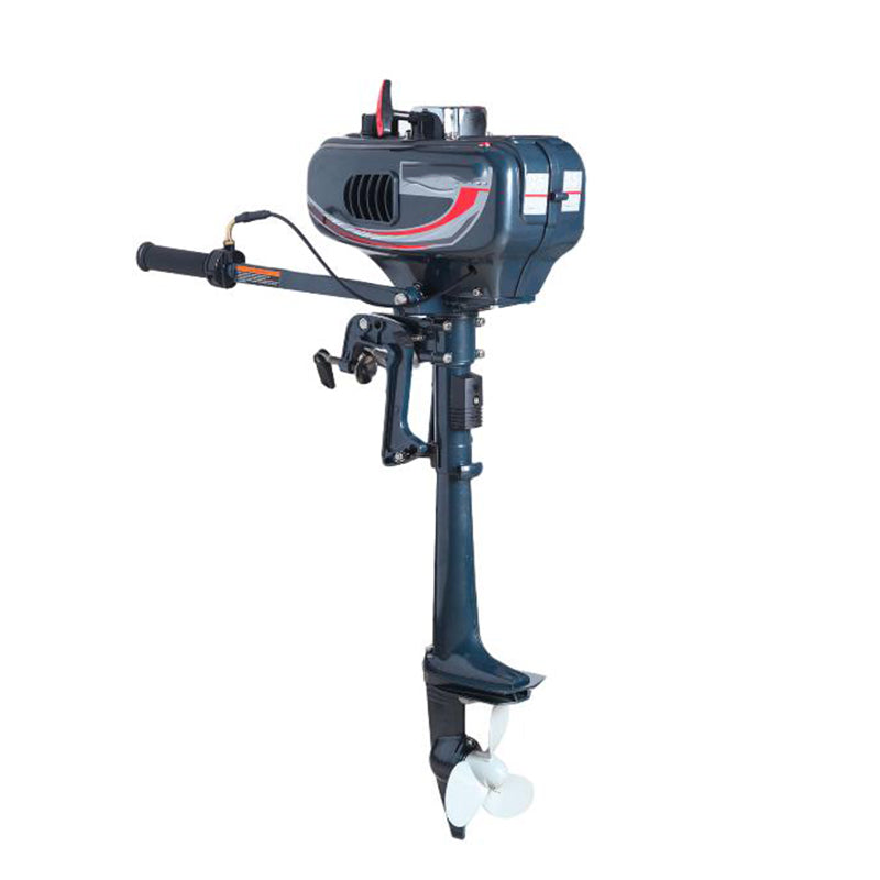 Two Stroke 3.5HP 2500W Electric Outboard Motor Brush Thrust Boat Engin ...