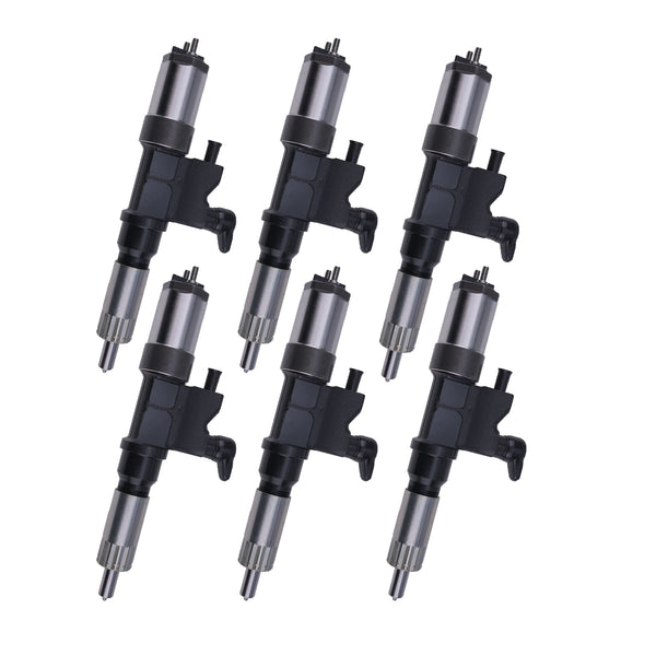 6Pcs Fuel Injector 8943921602 8-94392160-2 for Denso Isuzu 6HK1 FSR FVR FTR FRR 7.8L