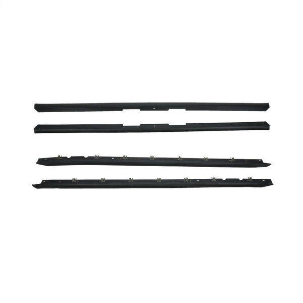 Set of 4 Window Sweep Weatherstrip Felt Seal Kit 1AWSS00123 WFK 1210 84 for 84-89 Chevy Corvette