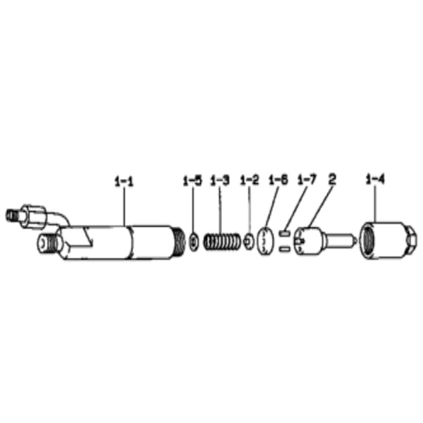 Heavy Duty Fuel Injector Nozzle & Holder Assembly 093500-5960 0935005960 for Denso Zexel