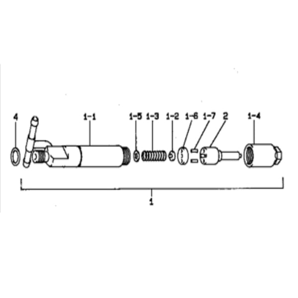 Heavy Duty Fuel Injector Nozzle & Holder Assembly 093500-5790 0935005790 for Denso Zexel