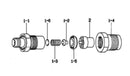 Heavy Duty Fuel Injector Nozzle & Holder Assembly 093500-3350 0935003350 for Denso Zexel