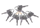 JEENDA 10PCS Ignition Keys 6693241 6693241 compatible with Bobcat Skid Steer Loader Excavator Tractor Toolcat 751 753 763 773 863 873 883 963 S590 S220 S250 S300 S330 A220 A300 S100 S130 S150 S160 S175 S185 S205