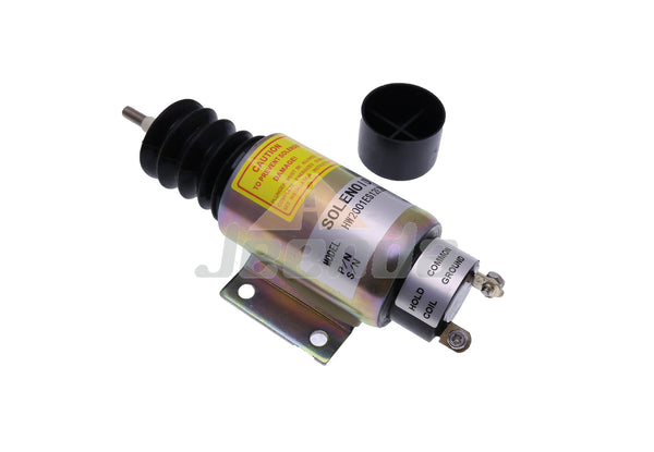 Diesel Stop Solenoid SA-3352 2001ES-12E2U1B2 12V with 3 Terminals for Woodward 2000 Series